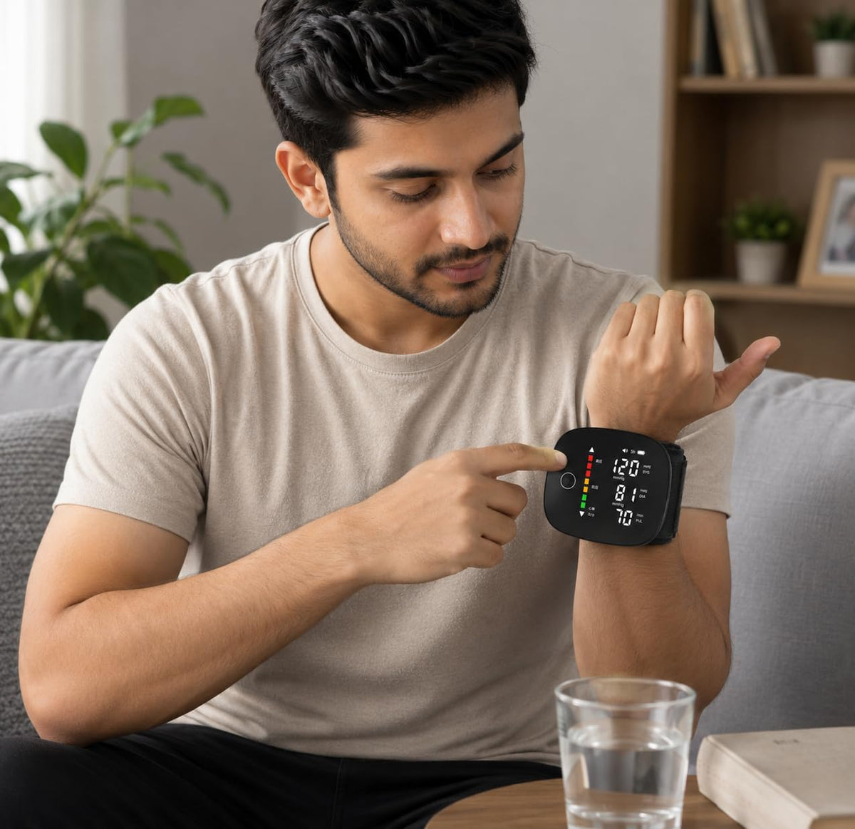 PulseEase | Rechargeable Wrist BP and Heart Rate Monitor