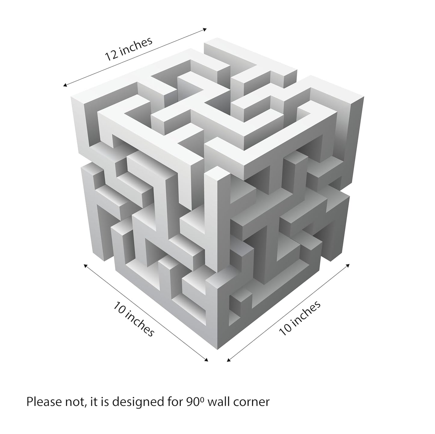 CubeScape | 3D Optical Illusion Wall Sticker
