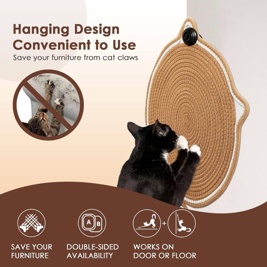 ScratchNest | Cotton Rope Cat Scratching Mat and Bed