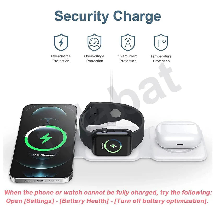 ChargeSphere™ 3-in-1 Foldable Magnetic Fast Wireless Charging Station