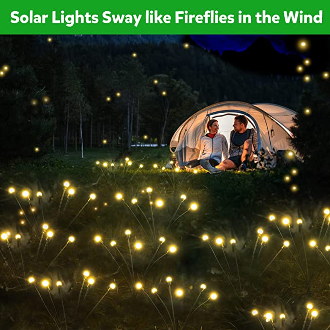 SolarGlow | Waterproof Solar Firefly Garden Lights