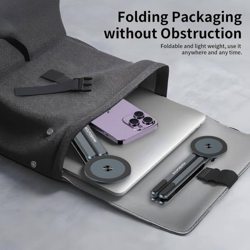 UniHold 360° 5 in 1 Magnetic Aluminum Alloy Stand - For Laptop, Tablet & Phone