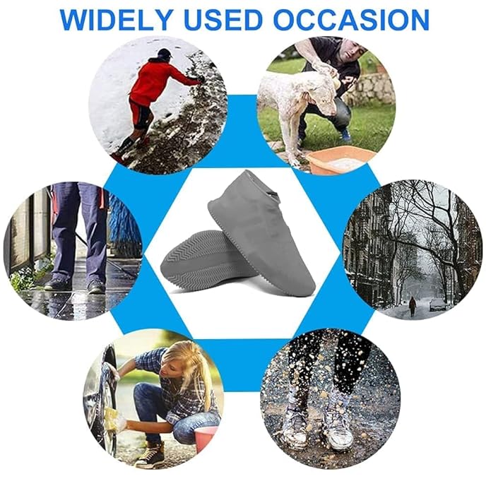 Reusable Anti-Slip Waterproof Silicone Shoe Covers