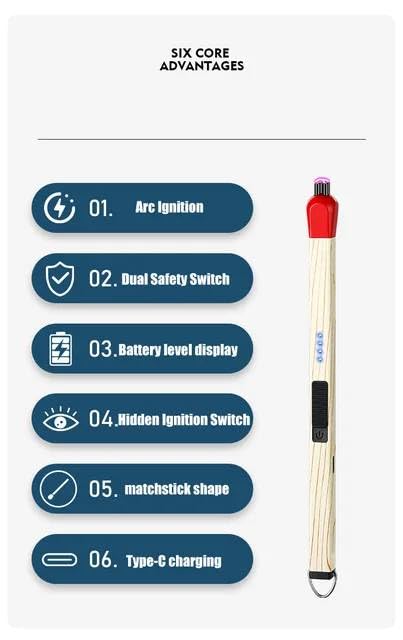 SparkStick | USB-C Rechargeable Electric Matchstick Lighter