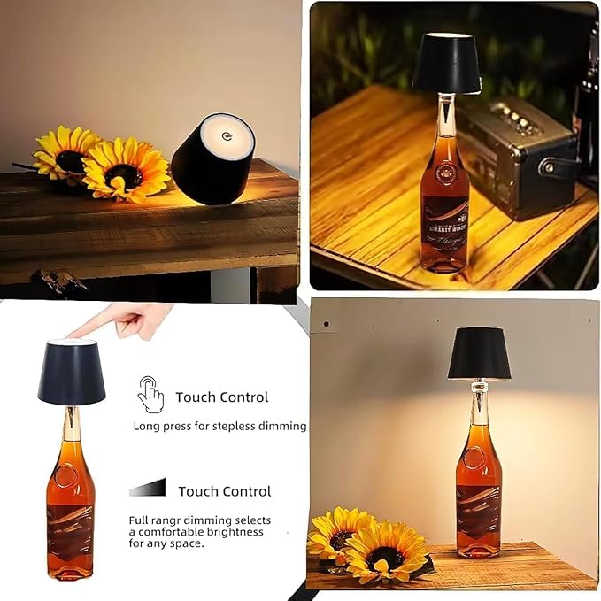 Premium Rechargeable Decorative Wireless Bottle Lamp