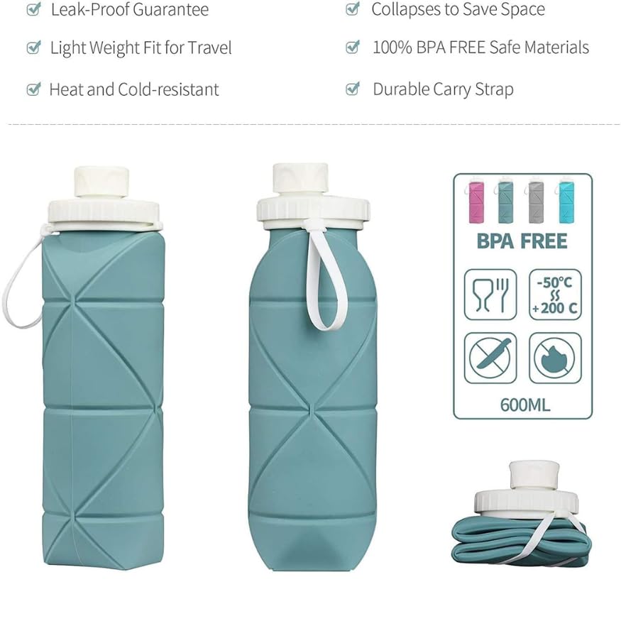 EcoFold™ Travel Silicone Foldable Water Bottle