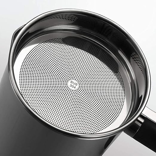 Stainless Steel Oil Filter Pot | 1.4L Durable and Reusable