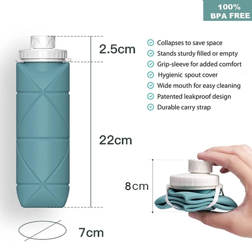 EcoFold™ Travel Silicone Foldable Water Bottle