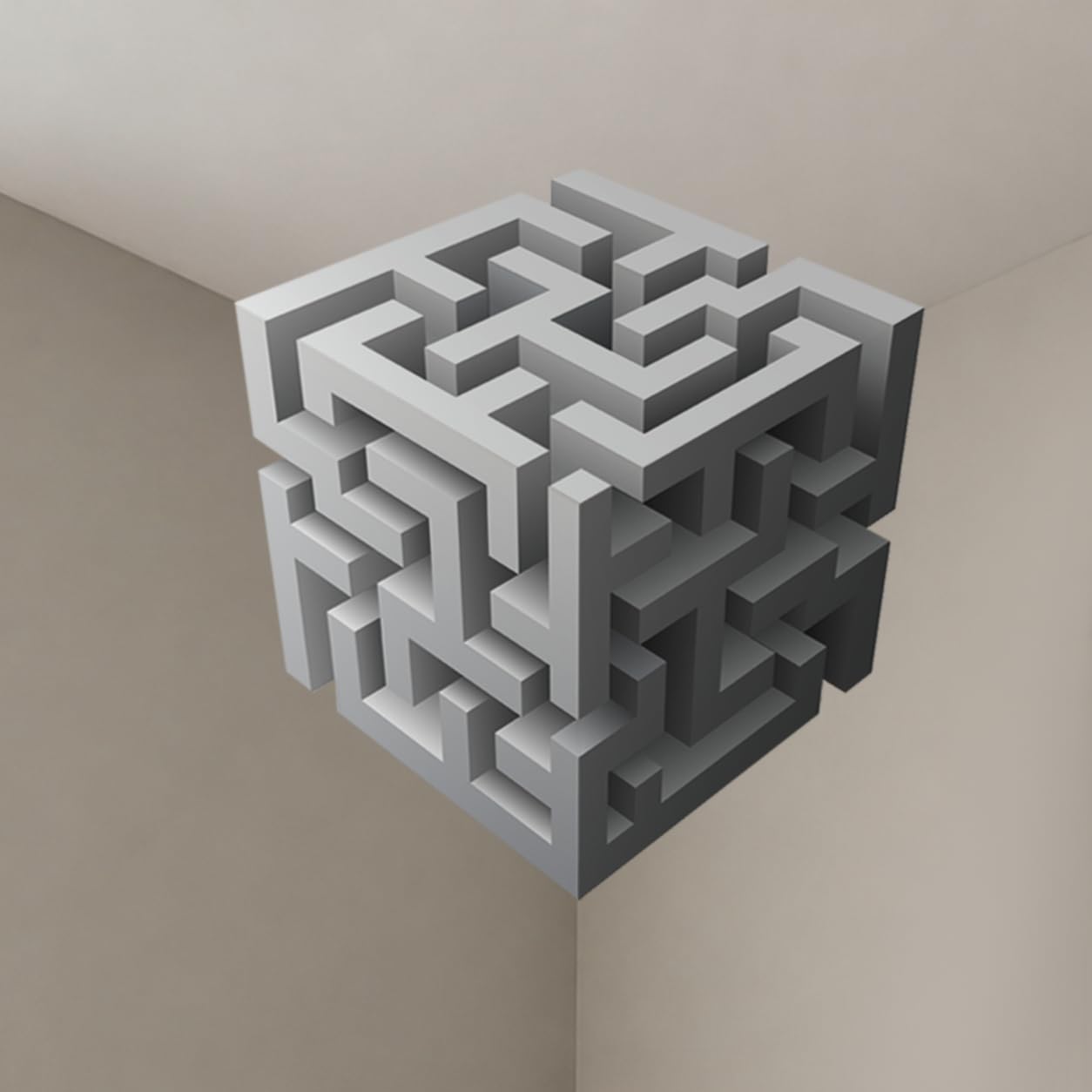 CubeScape | 3D Optical Illusion Wall Sticker