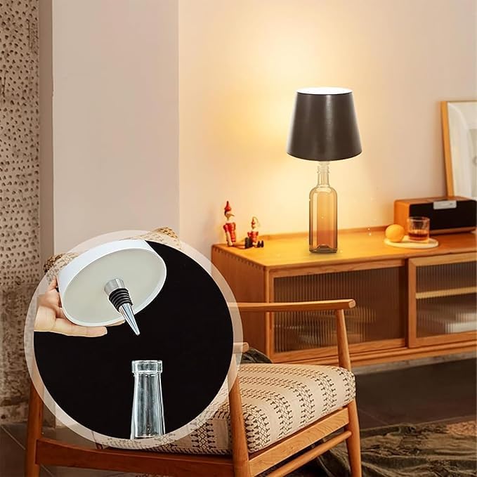 Premium Rechargeable Decorative Wireless Bottle Lamp