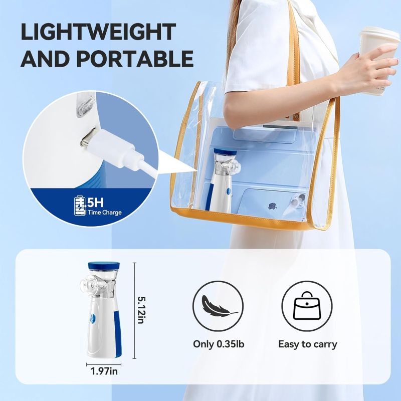 BreatheEase™ – Instant Relief, Anywhere | Silent & Portable Nebulizer