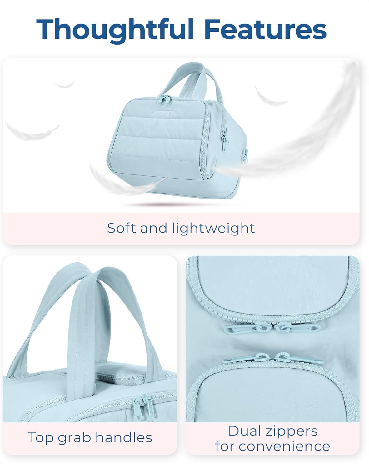 GlamVault™ 4-in-1 Makeup & Toiletry Travel Bag