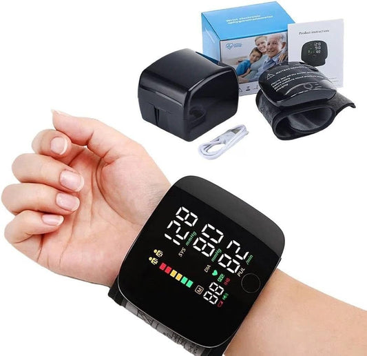 PulseEase | Rechargeable Wrist BP and Heart Rate Monitor