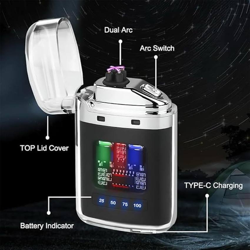 PlasmaSpark Transparent Electric Lighter