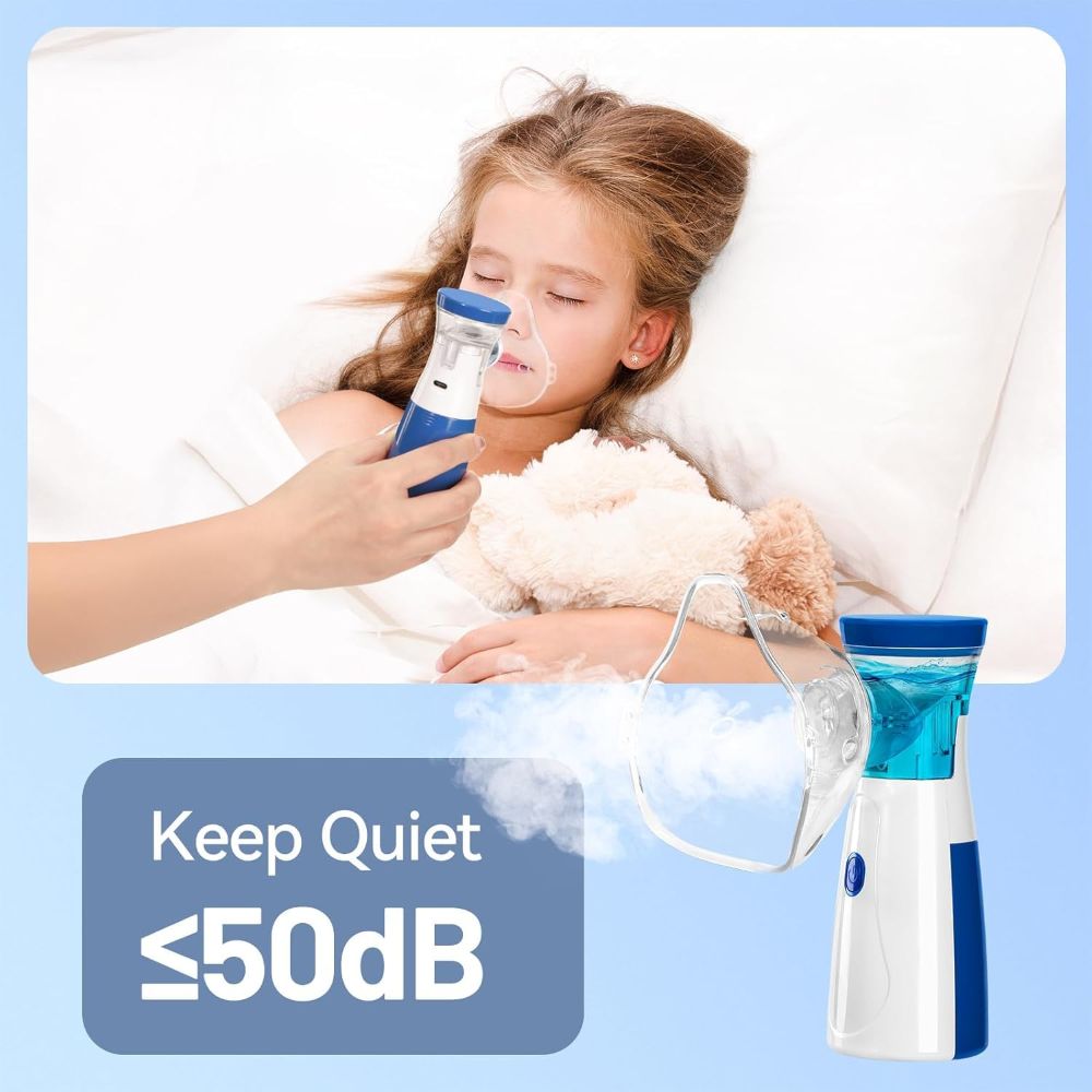 BreatheEase™ – Instant Relief, Anywhere | Silent & Portable Nebulizer