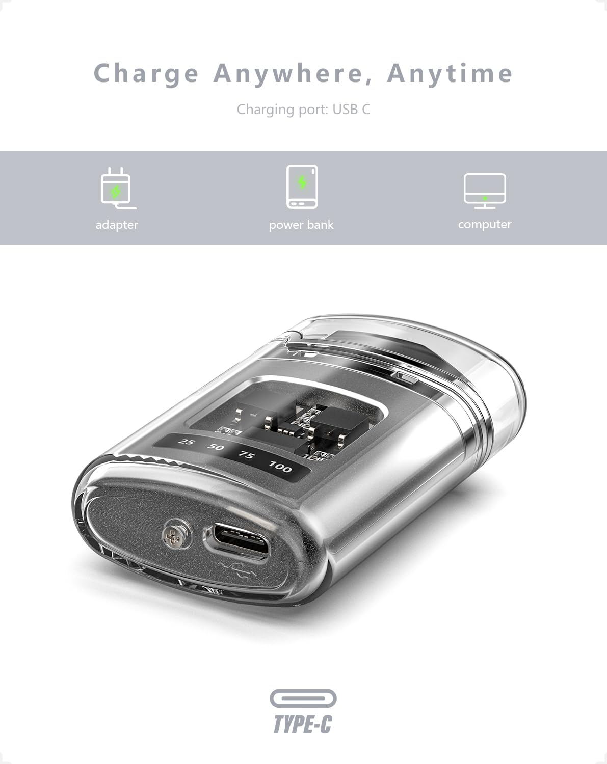 PlasmaSpark Transparent Electric Lighter