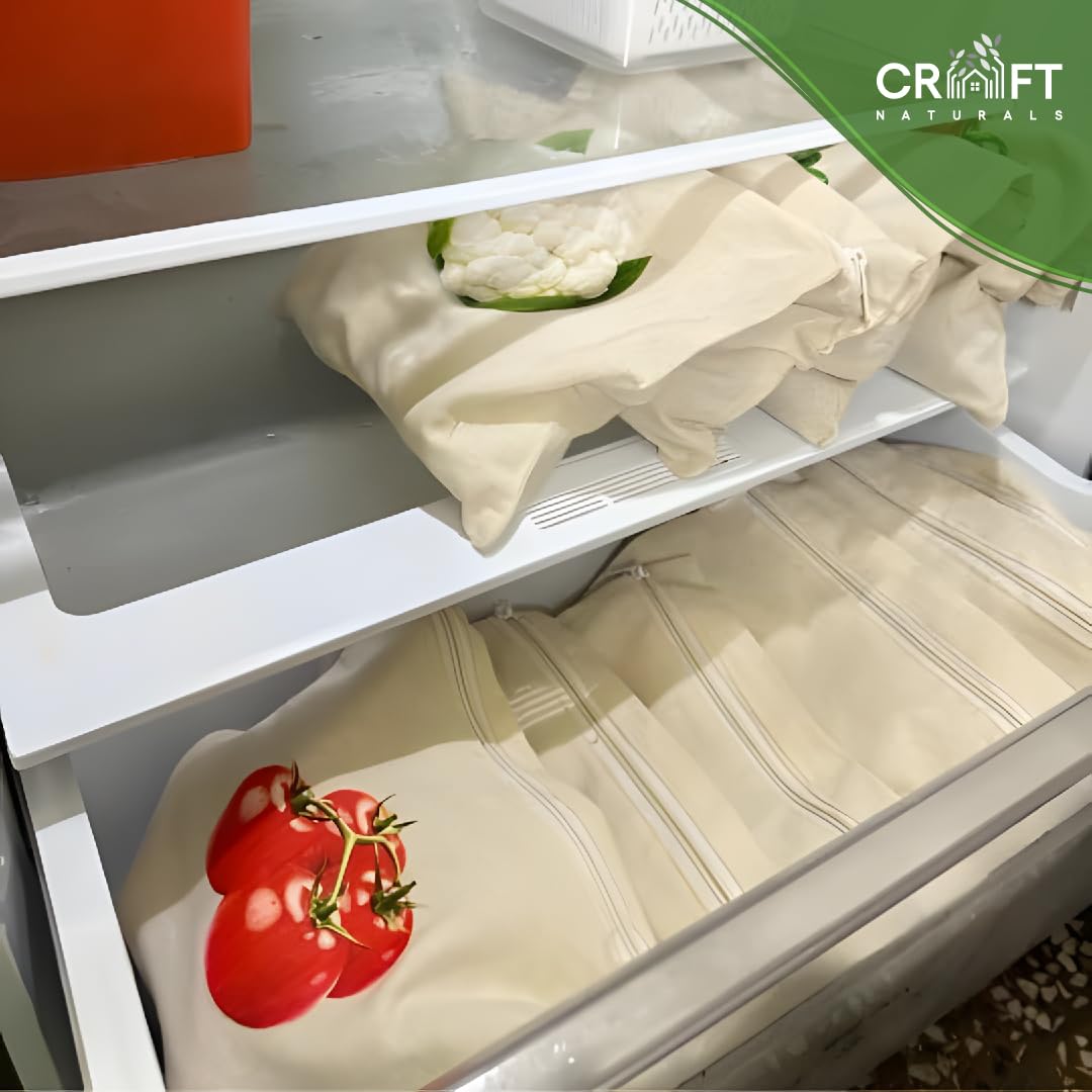 FreshNest | Reusable Fridge Vegetable Storage Bags