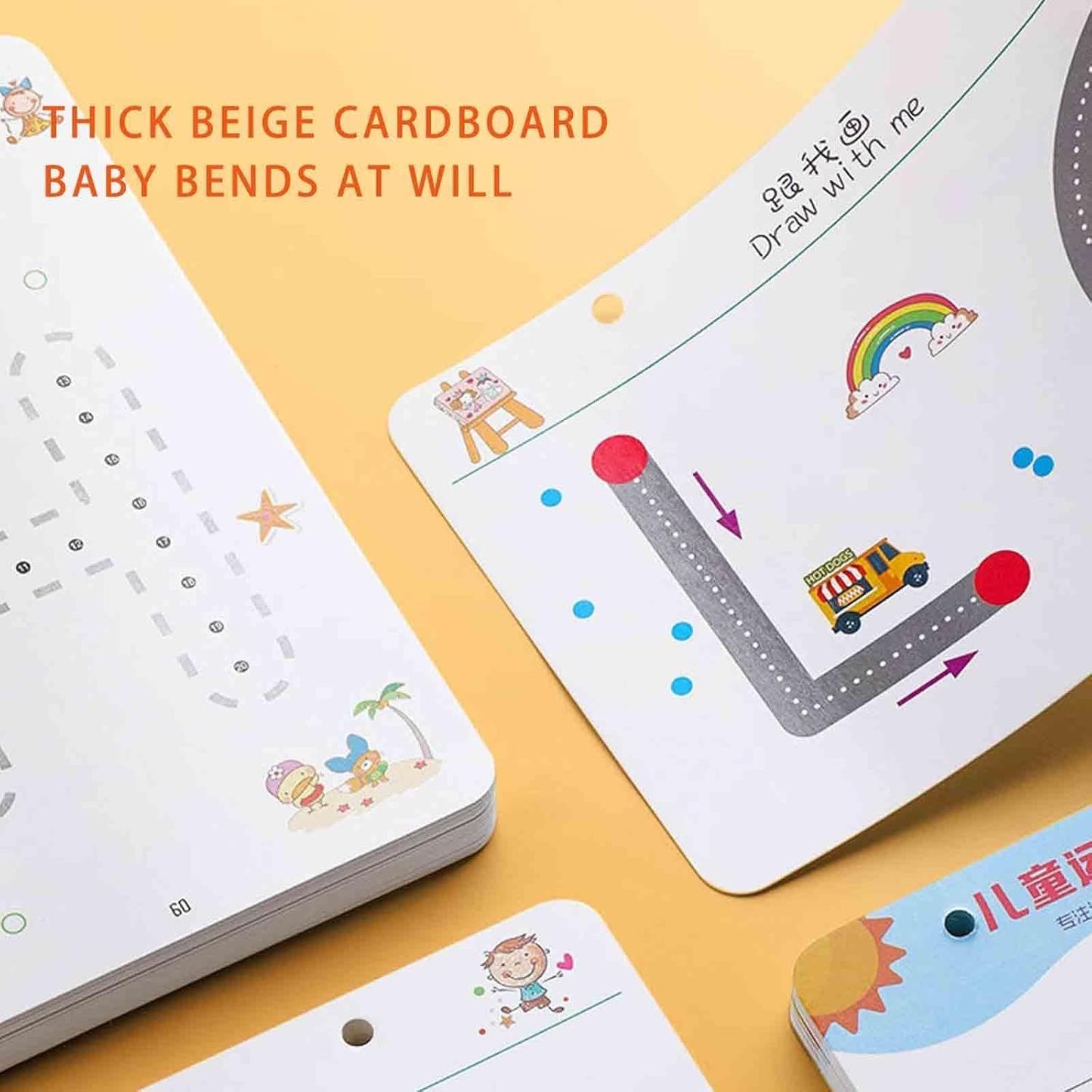 Kids Reusable 64 Page Practice Workbook Set