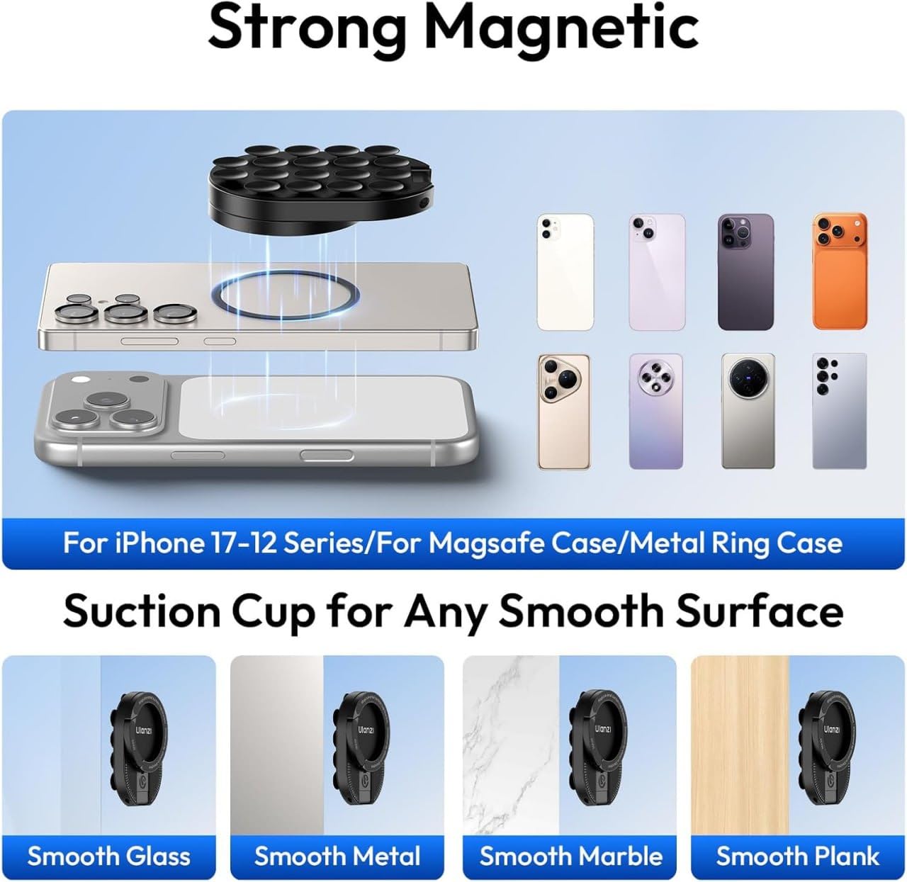 UltraMagGrip 360 | 3-in-1 Magnetic Phone Holder