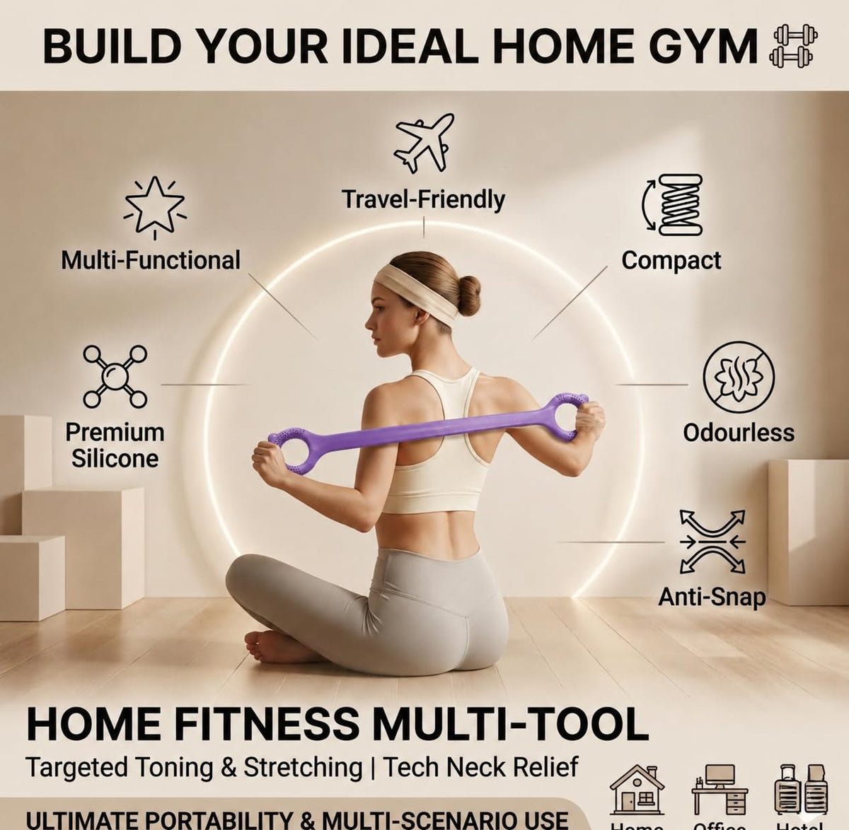 YogaFlex | Figure 8 Workout Resistance Band