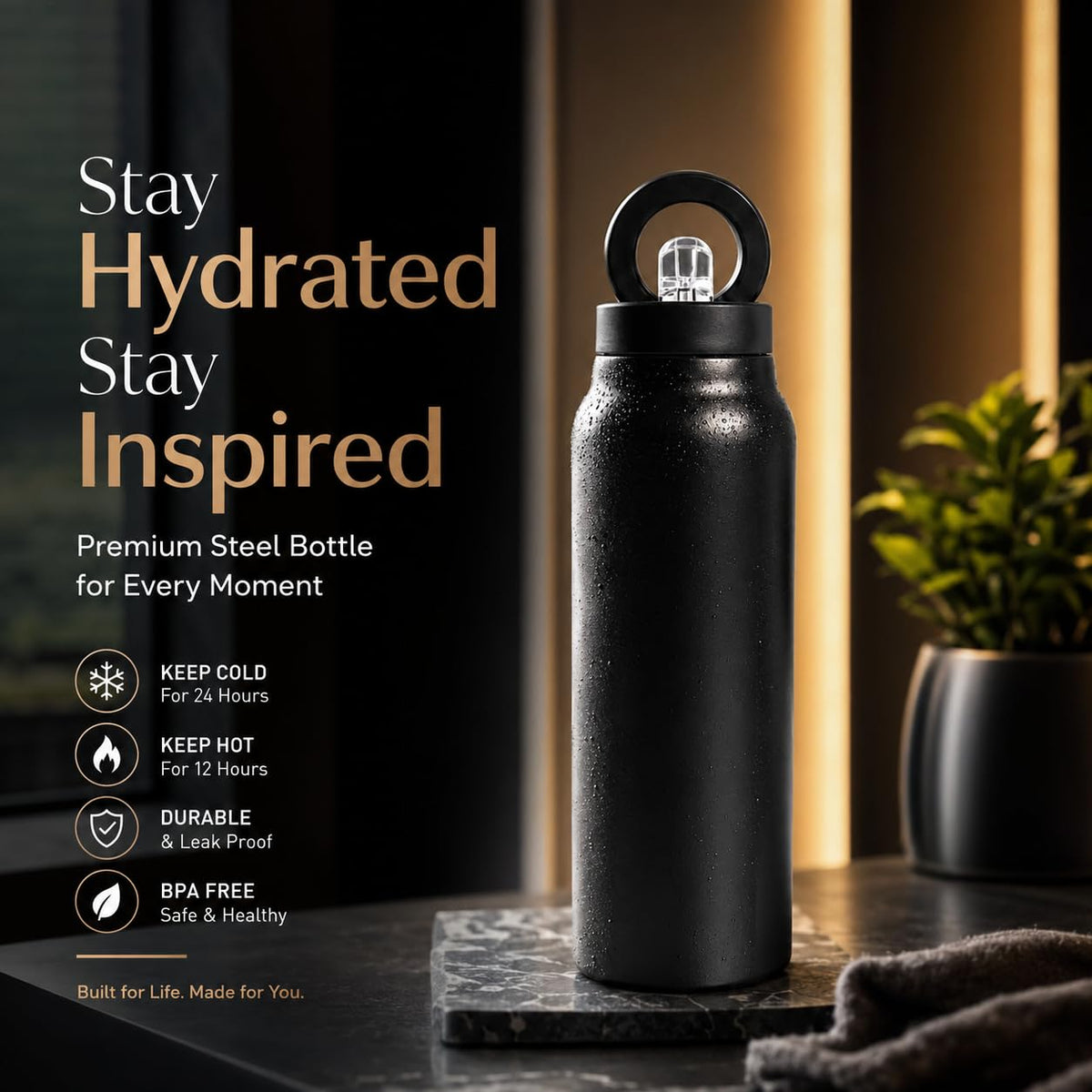 HydroSnap | Magnetic MagSafe Stainless Steel Water Bottle