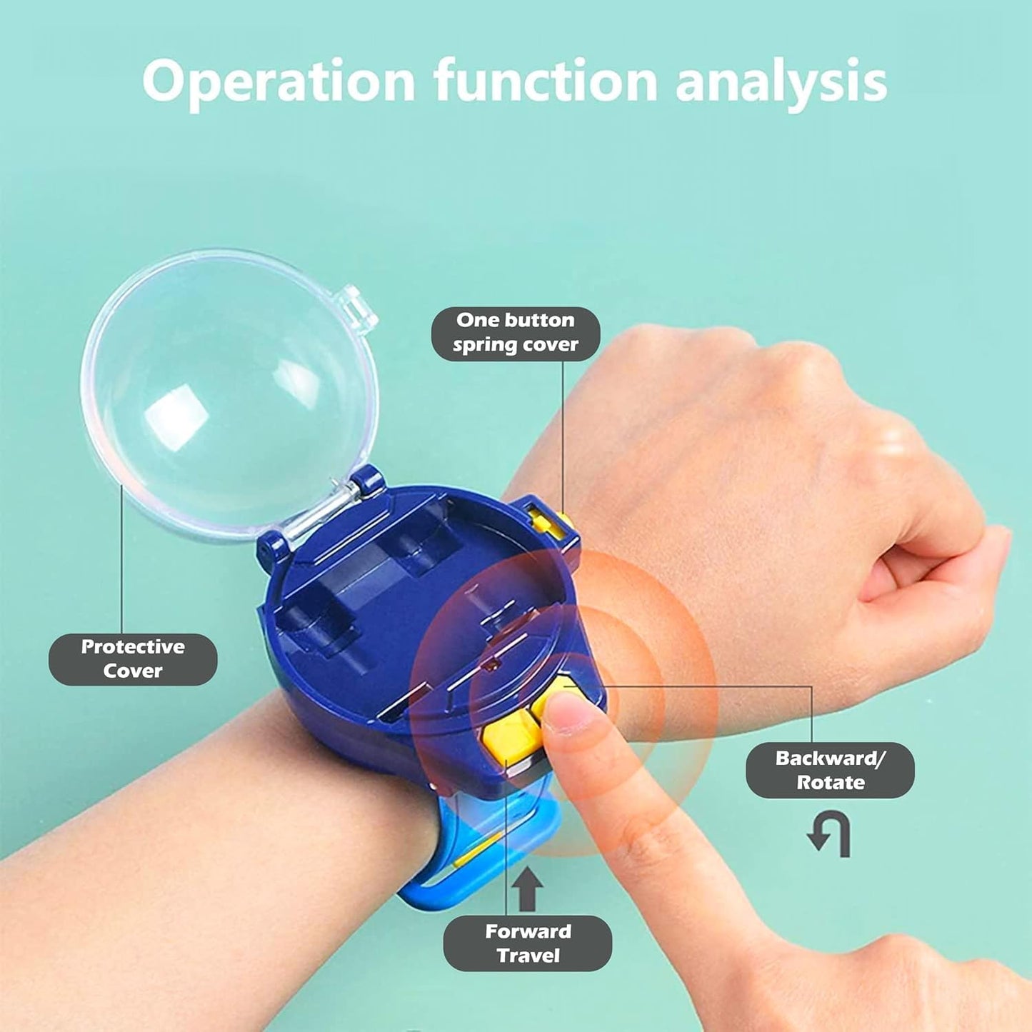 WristRacer Rechargeable Mini RC Watch Car Toy