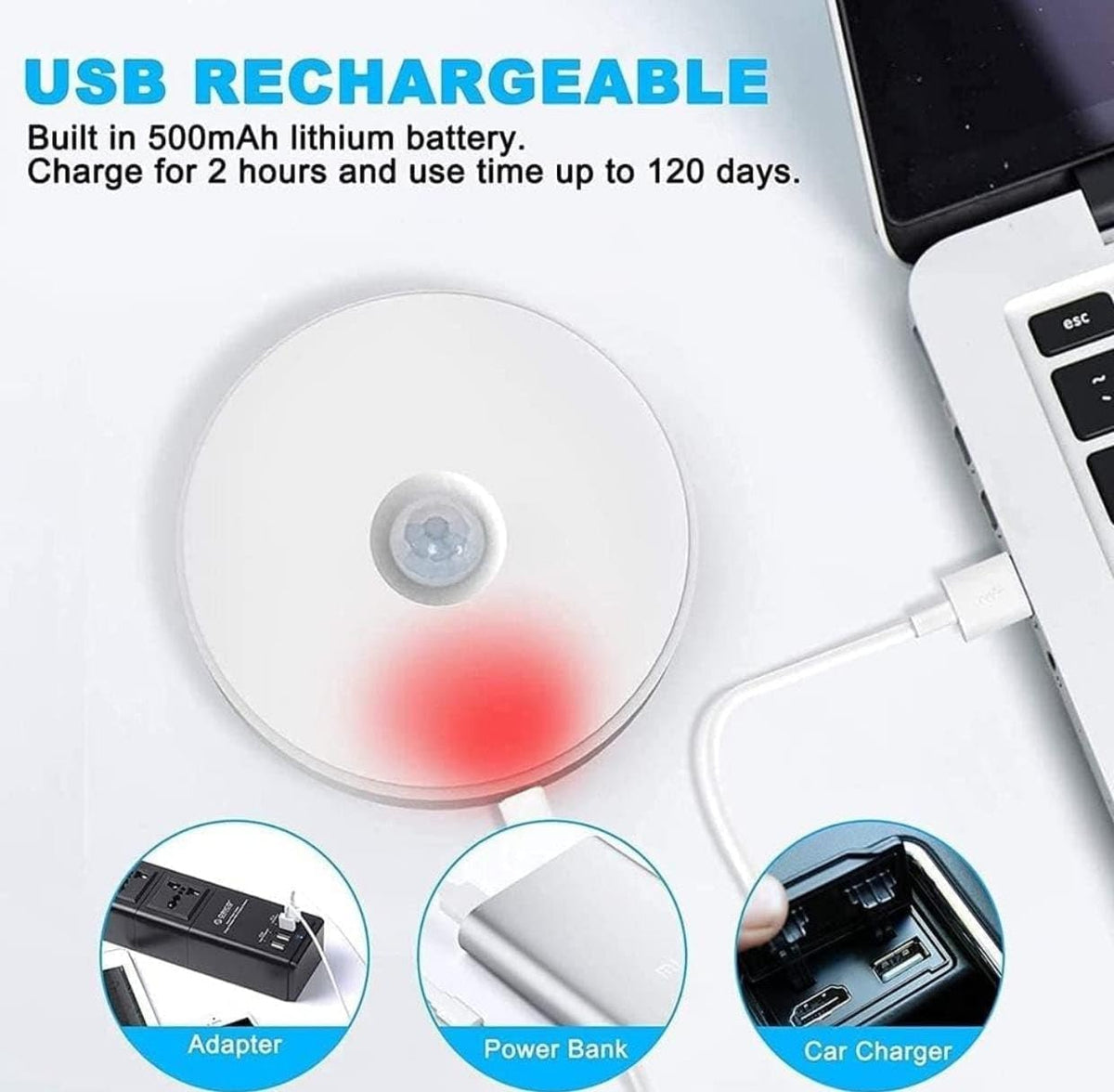 Rechargeable Automatic Motion Sensor Light