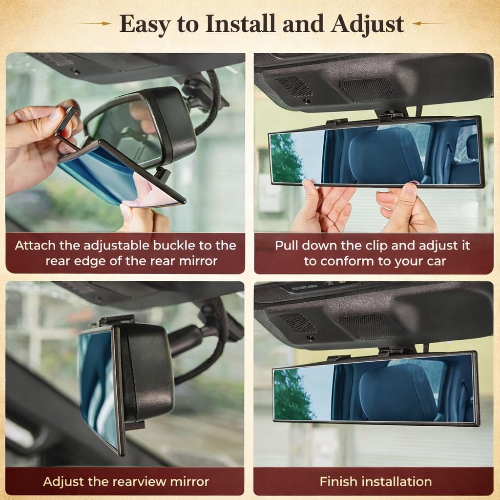 UltraView - Wide Angle Panoramic Rear View Mirror