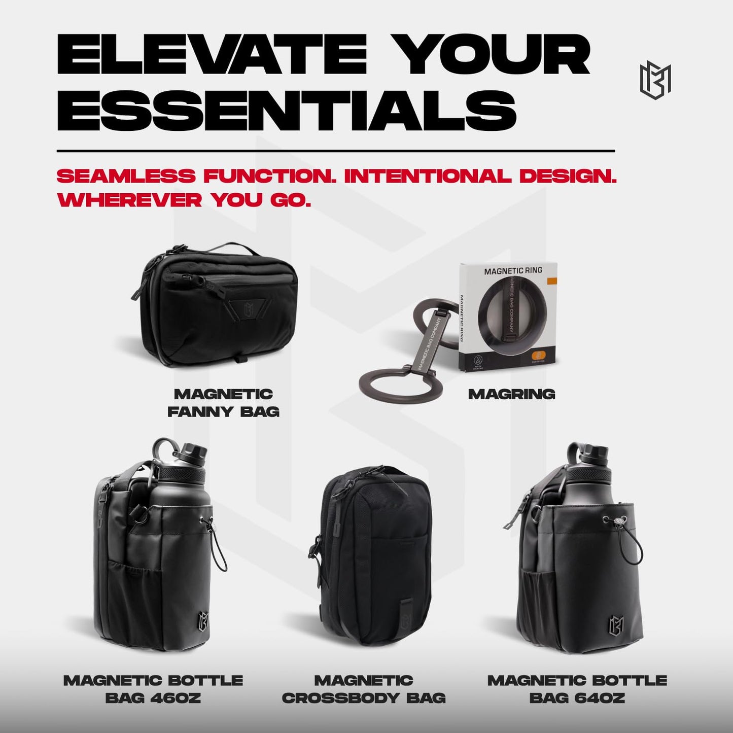 GripLock - All in One Magnetic Gym Bag