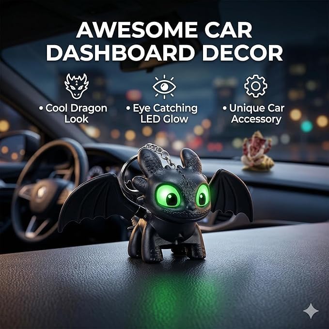 Dragon Keychain with Moving Wings, Sound and Lights