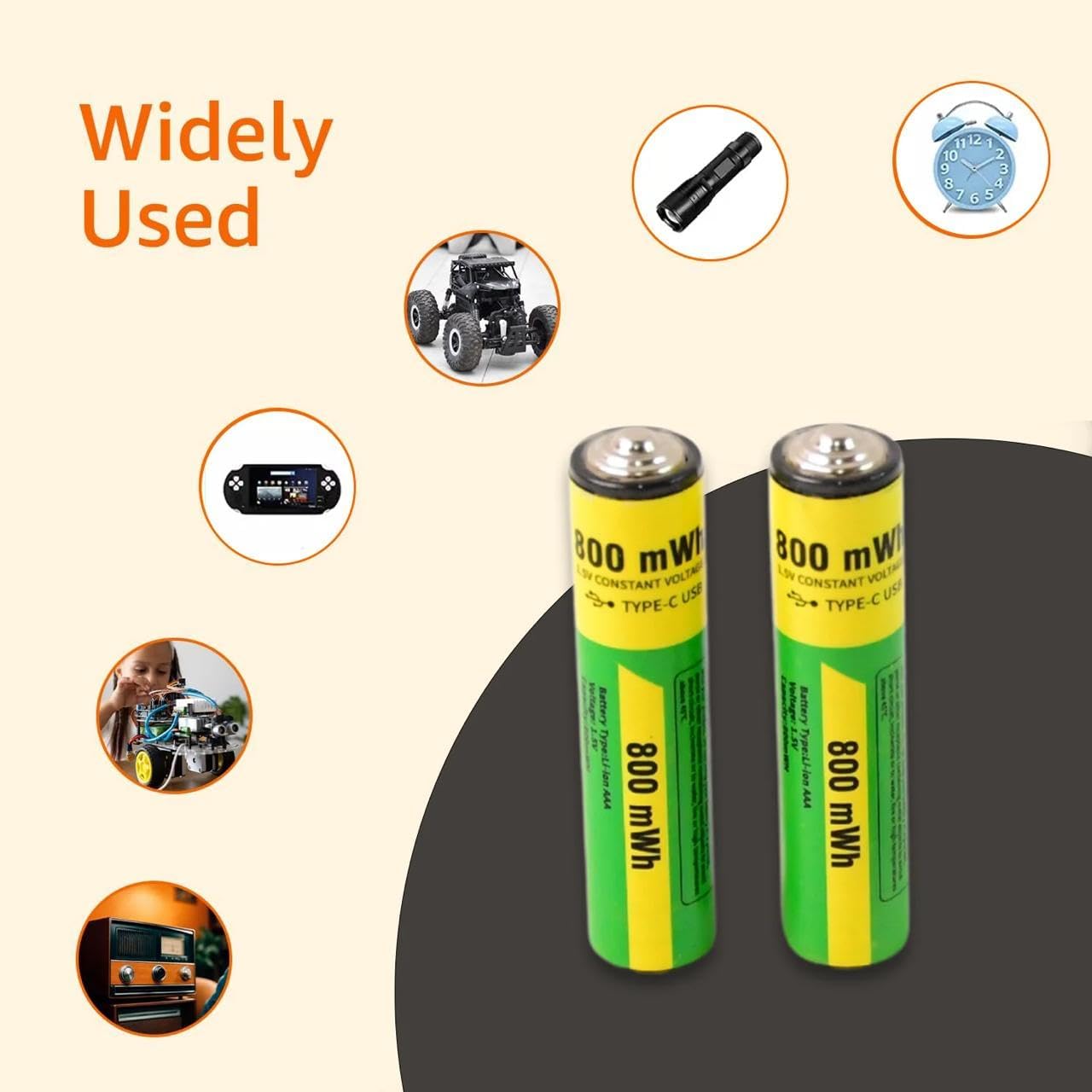 ChargeX Type-C Rechargeable AA Batteries