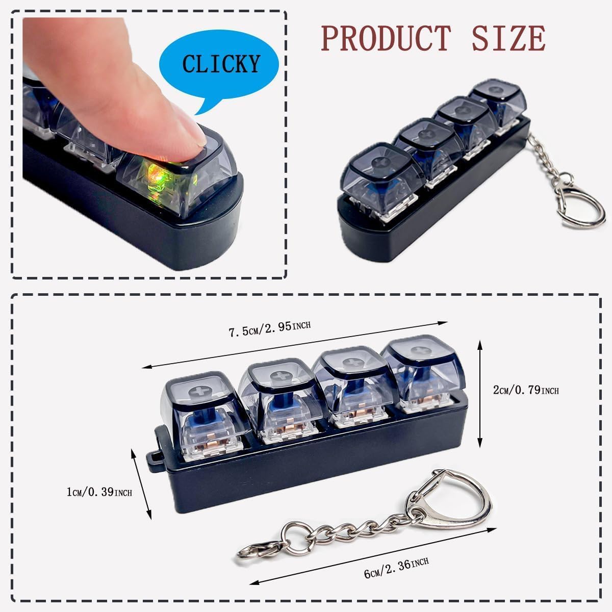 4 in 1 Shift Keyboard Fidget Keys toy