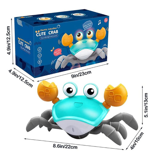 Cute Dancing Crab Toy with Light & Music – USB Rechargeable