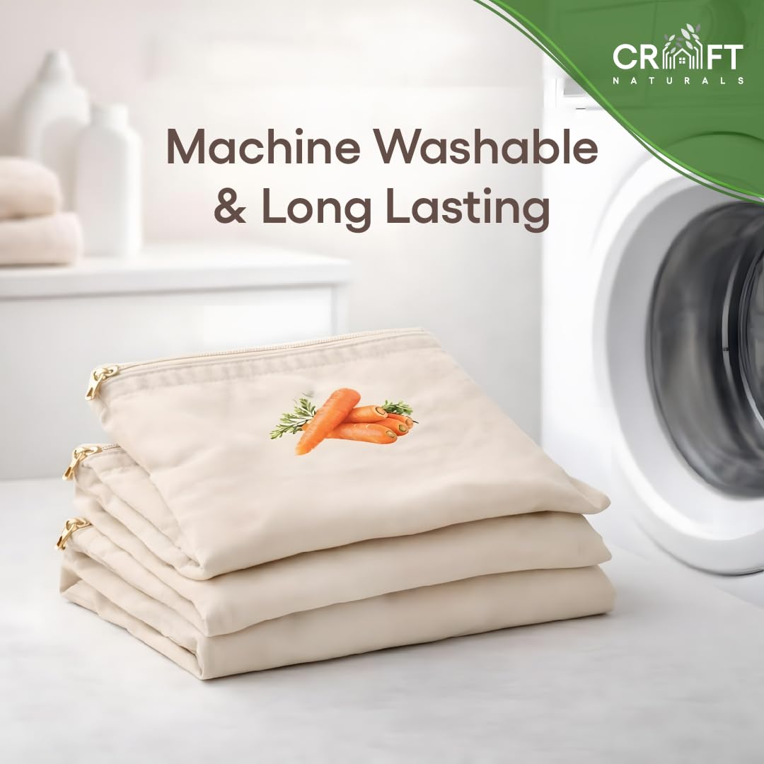 FreshNest | Reusable Fridge Vegetable Storage Bags