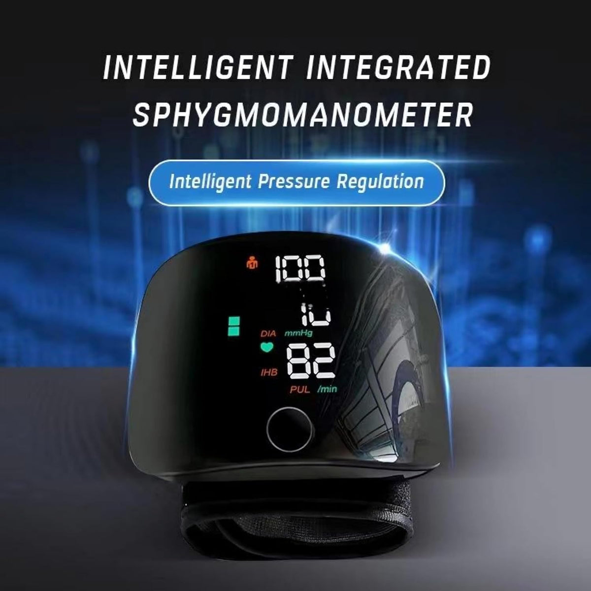 PulseEase | Rechargeable Wrist BP and Heart Rate Monitor