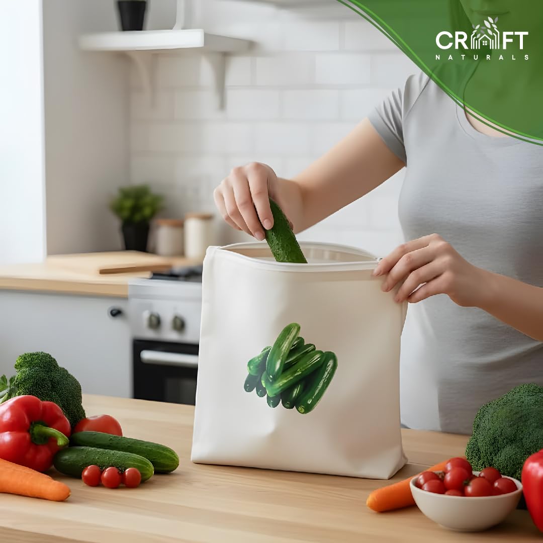 FreshNest | Reusable Fridge Vegetable Storage Bags