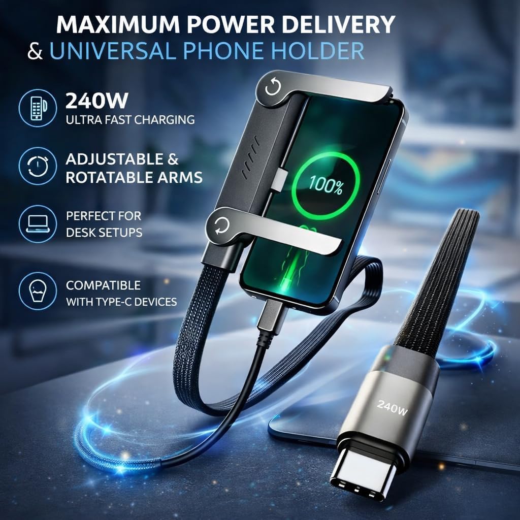 240W ChargeStand Cable by Urbanmetro