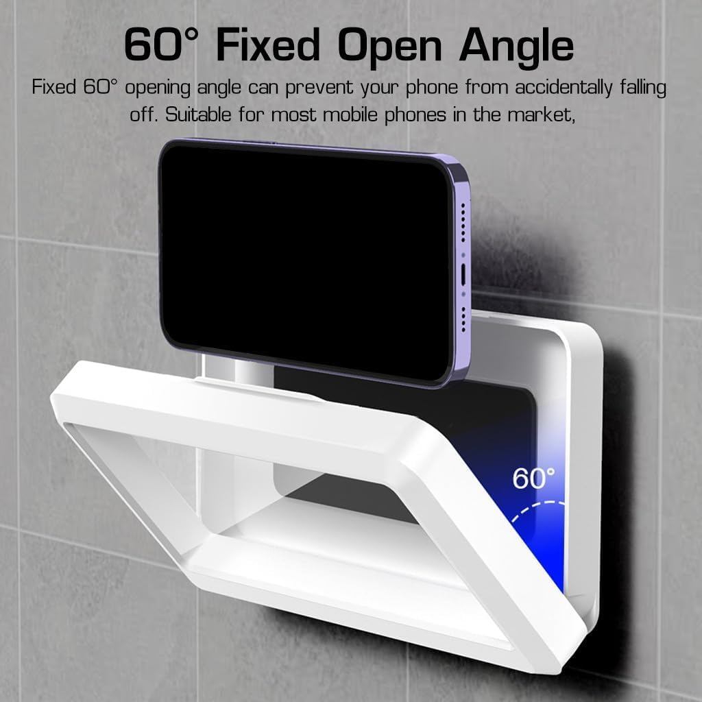 Waterproof Rotating Shower Phone Holder