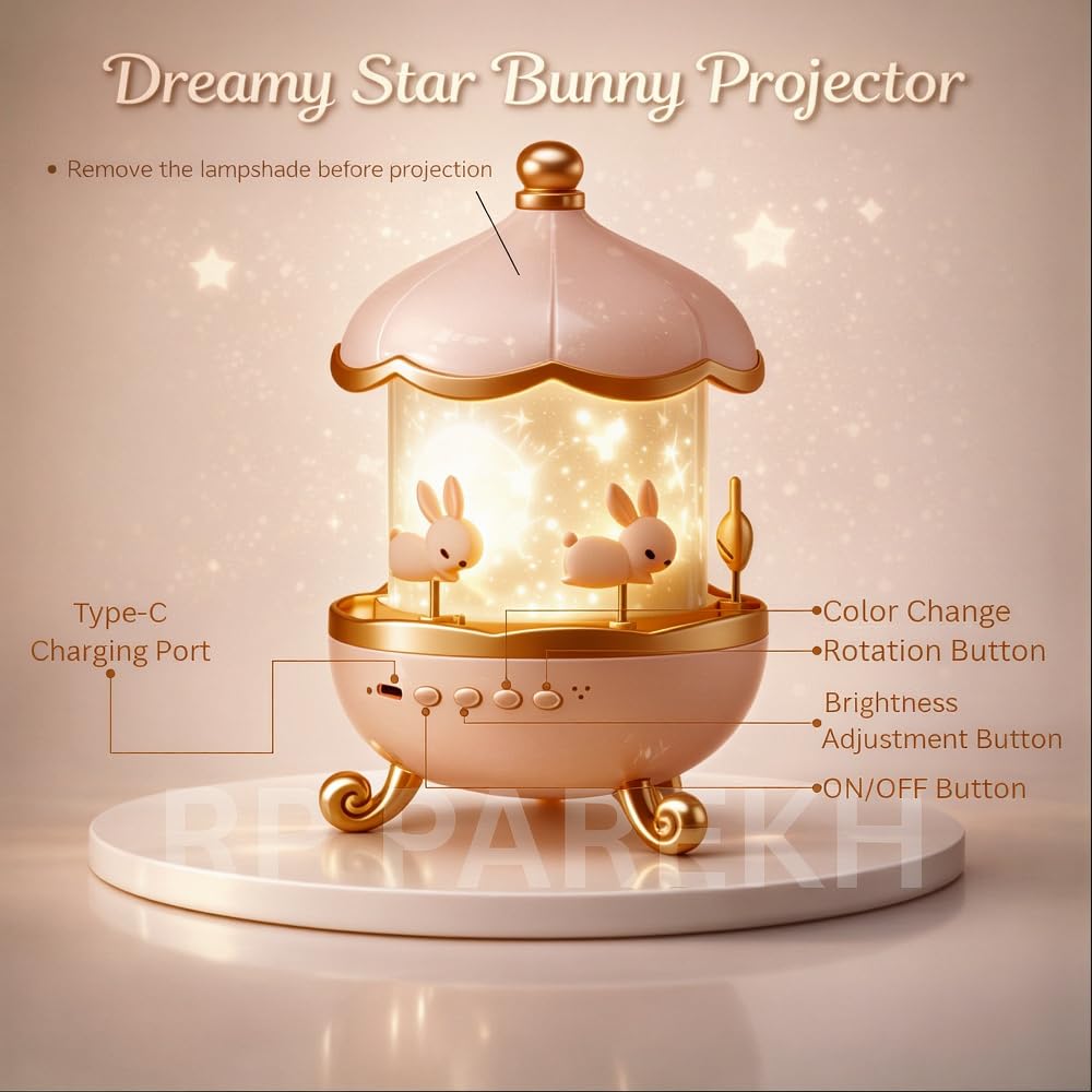 DreamBunny™ Night Light Projector