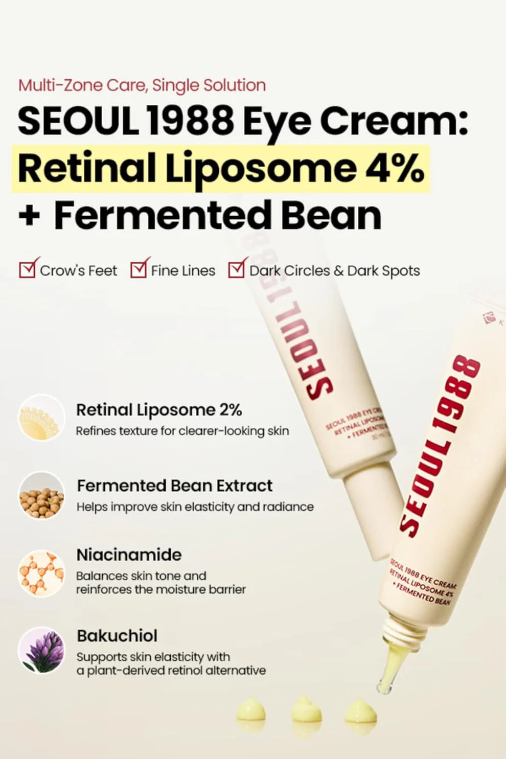 KOREAN - SECRET SEOUL 1988 Retinal Eye Cream