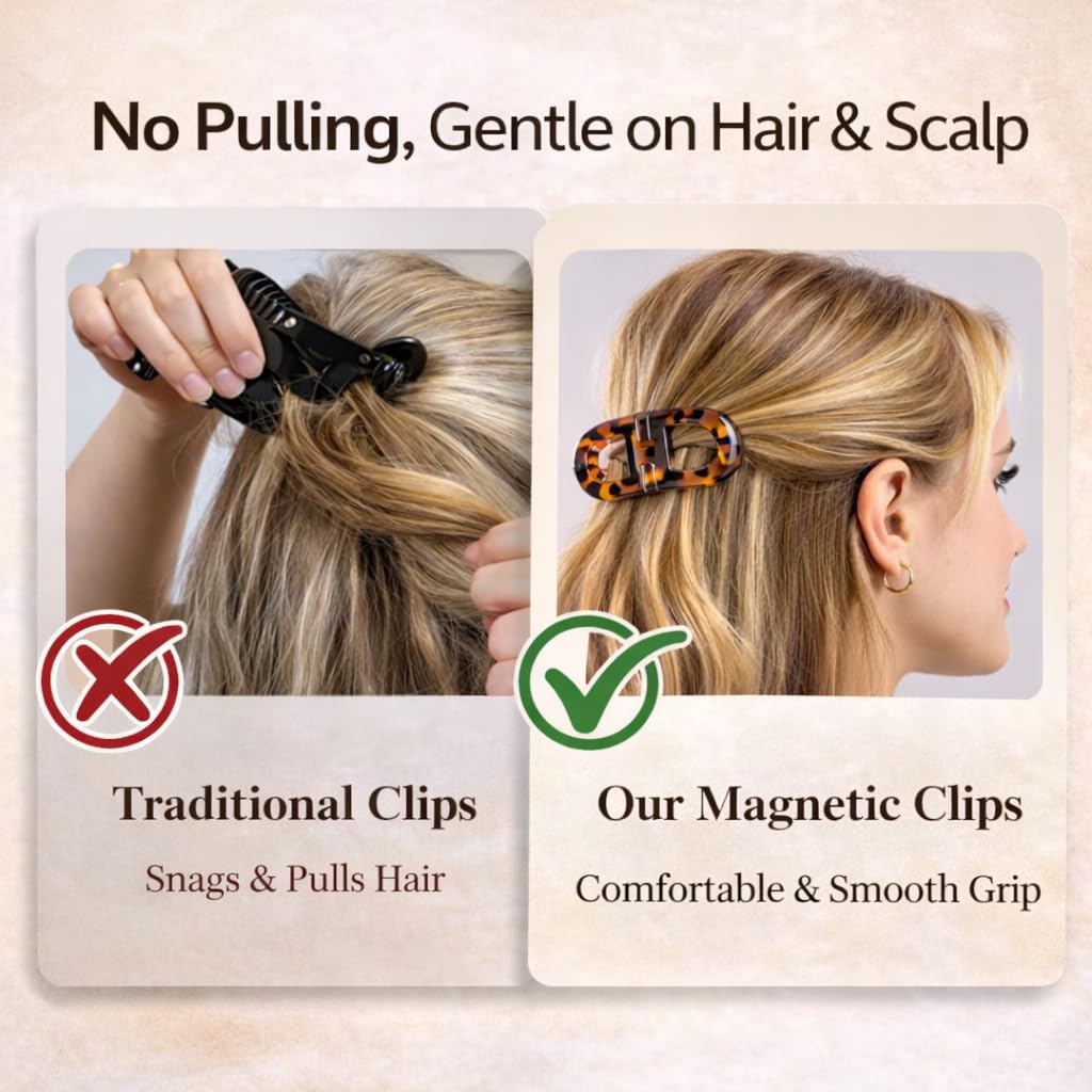 MagniClip | 2-in-1 Magnetic Hair Styling Clips