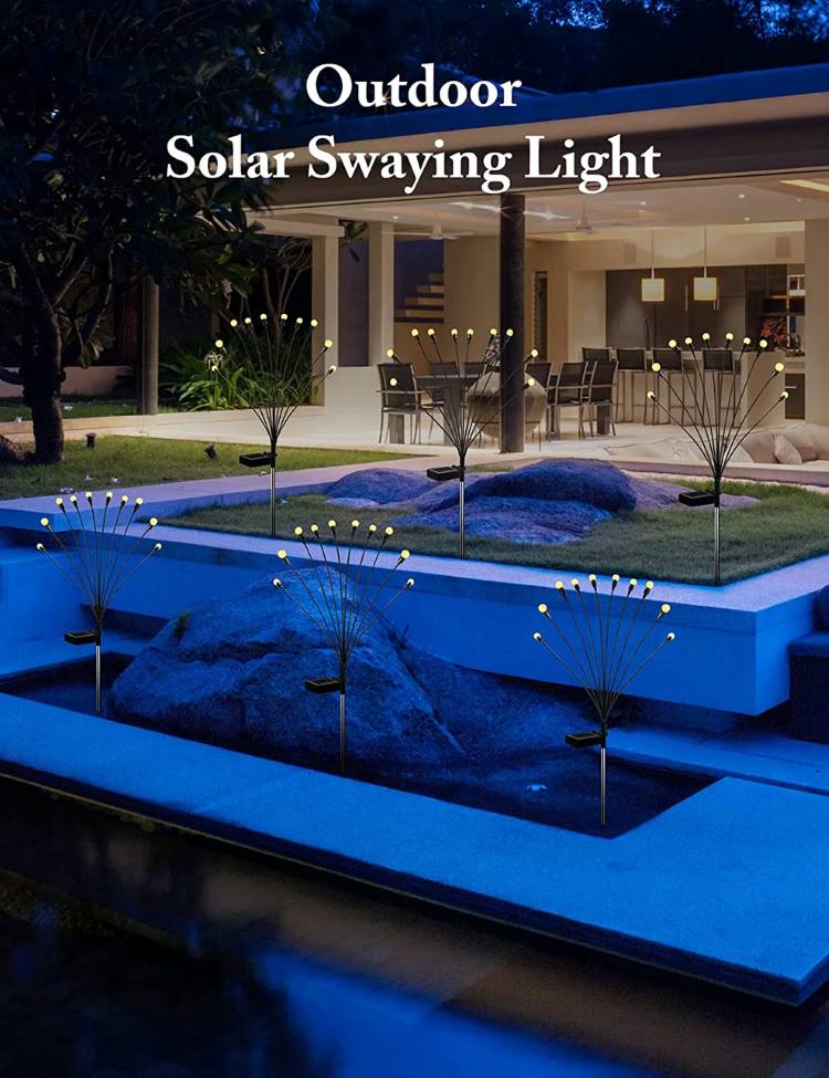 SolarGlow | Waterproof Solar Firefly Garden Lights
