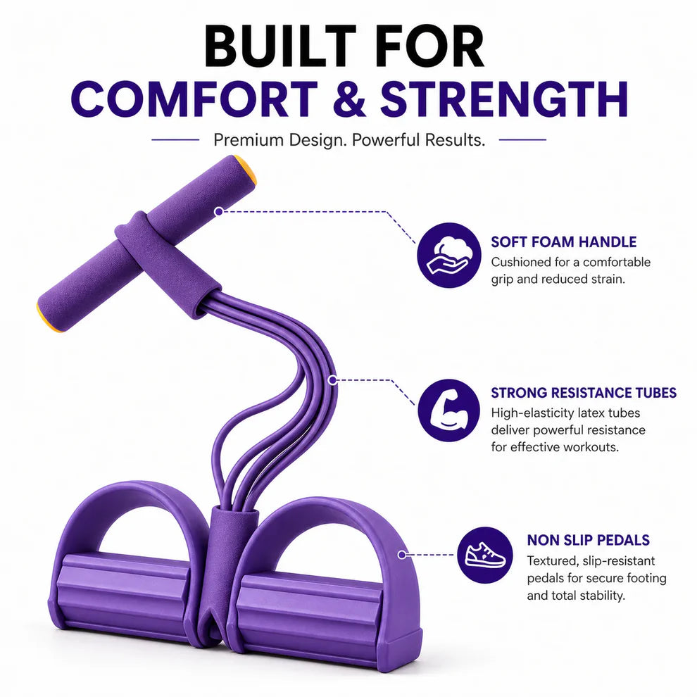 Resistance Band with Handles for Yoga and Fitness