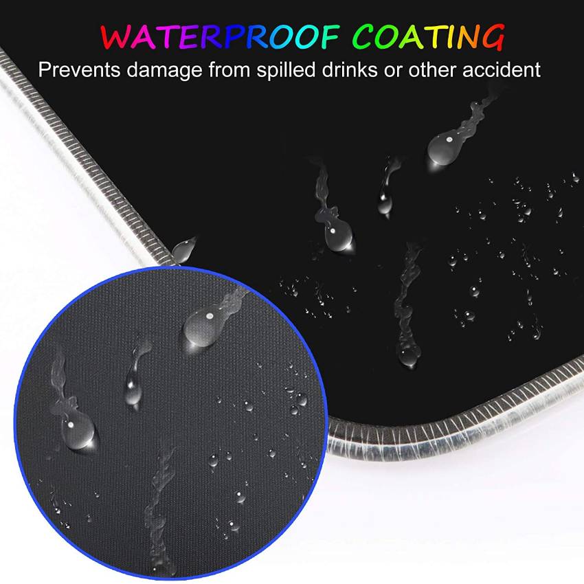 AuraBeam RGB Gaming Mouse Pad – 14 Lighting Modes, Smooth Control