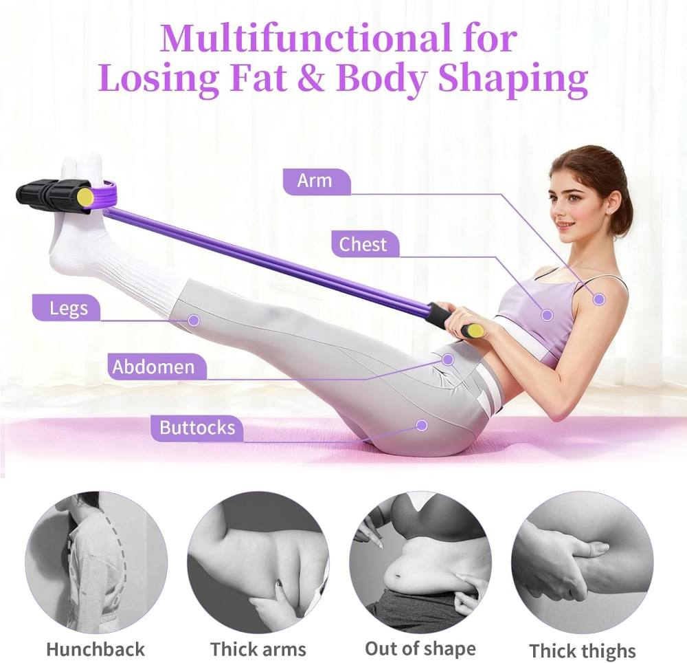 Resistance Band with Handles for Yoga and Fitness