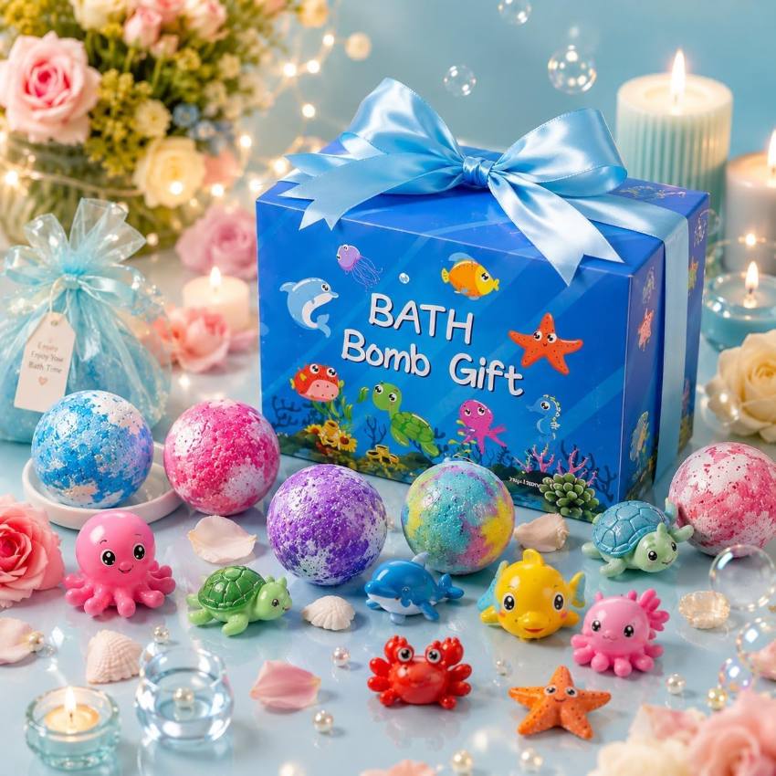 SurpriFizz | Kids Bath Bombs with Surprise Toy