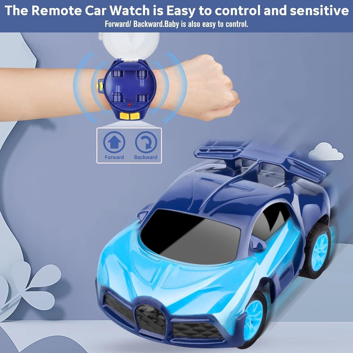 WristRacer Rechargeable Mini RC Watch Car Toy