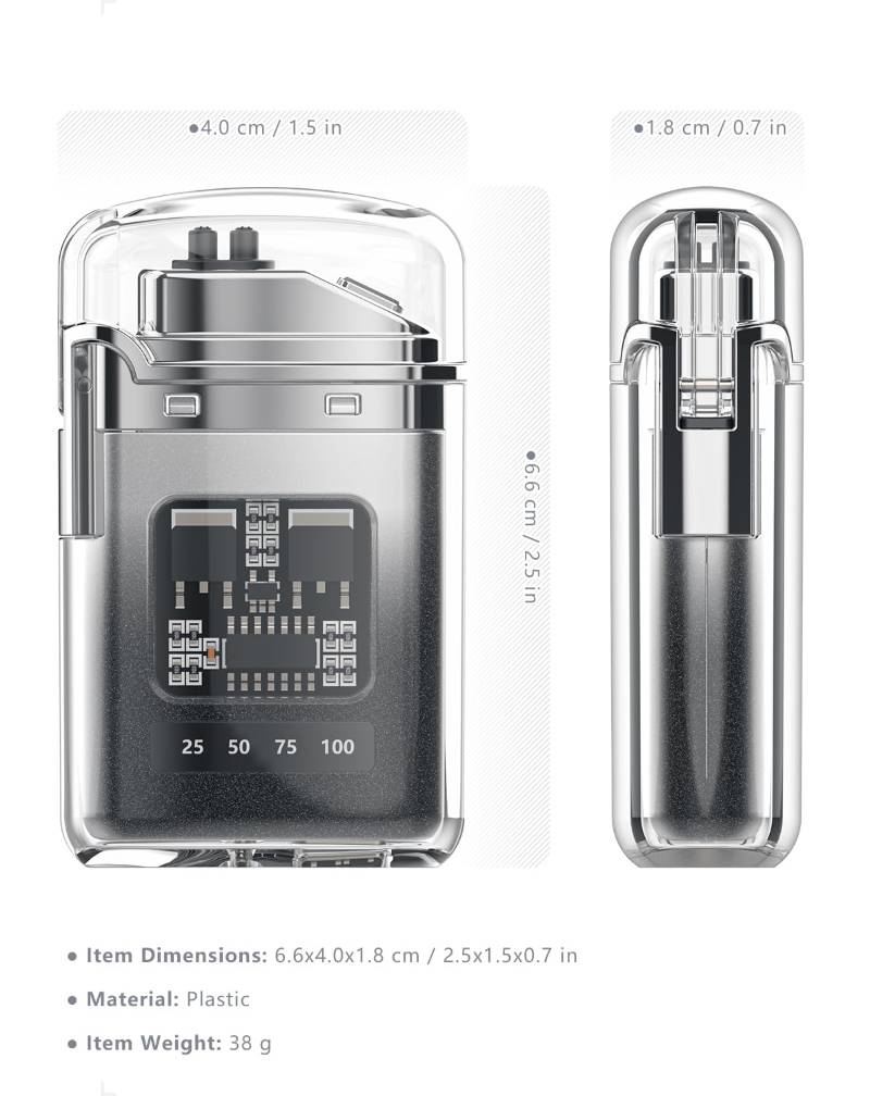 PlasmaSpark Transparent Electric Lighter