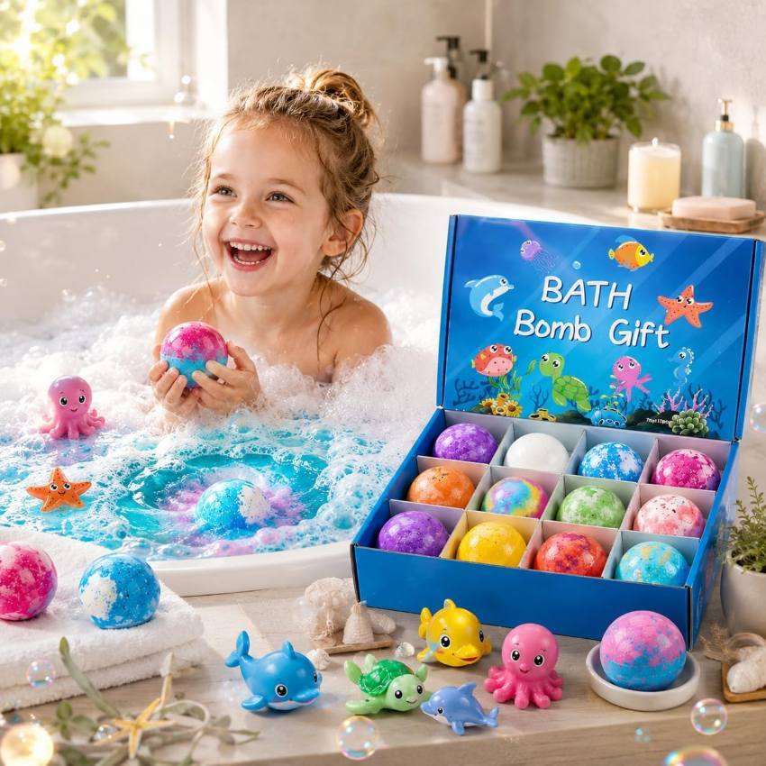 SurpriFizz | Kids Bath Bombs with Surprise Toy