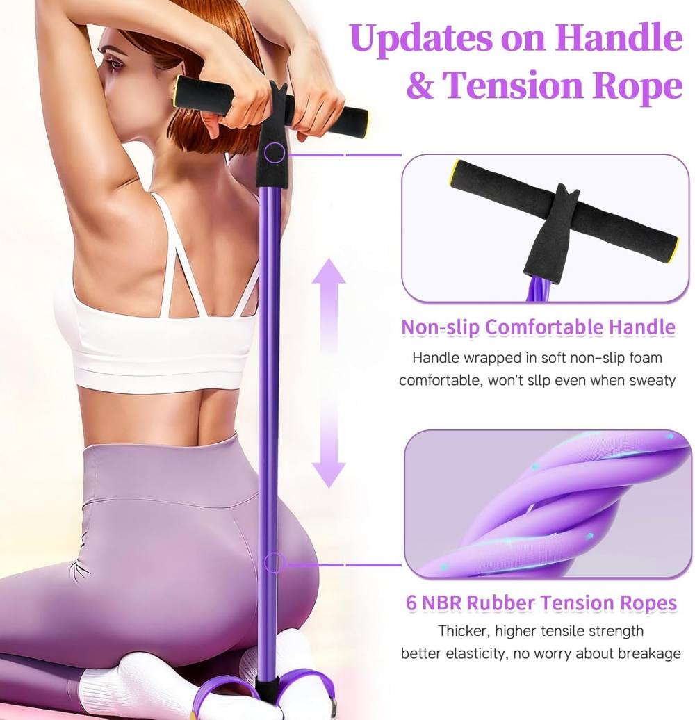 Resistance Band with Handles for Yoga and Fitness